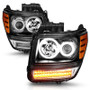 ANZO Projector Headlights w/ Halo Black (CCFL) G2 for Dodge Nitro | 111145