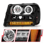 ANZO Projector Headlights w/ Halo Black for Chevrolet Trailblazer | 111127