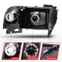 ANZO Crystal Headlights Black for Dodge Ram | 111067