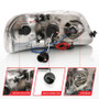 ANZO Projector Headlights w/ Halo and LED Chrome 1pc for Ford F-150 | 111032