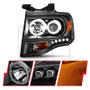 ANZO Projector Headlights w/ Halo Black for Ford Expedition | 111113