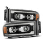 AlphaRex LUXX LED Proj Headlights Plank Style Black for Dodge Ram 1500 | 880567