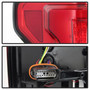 Spyder LED Tail Lights w/ Blind Spot for Ford F-150 - Red Clear