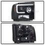 Spyder Projector Headlights Light Bar DRL LED for Ford F250/350/450 - Black