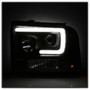 Spyder Projector Headlights Light Bar DRL LED for Ford F250/350/450 - Black