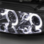 Spyder Projector Headlights LED Halo DRL for Mazda 6 w/ Fog Lights - Smoke