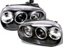 Spyder Projector Headlights LED Halo for Volkswagen Golf IV - Black