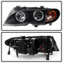 Spyder 1PC Projector Headlights LED Halo for BMW E46 3-Series 4DR - Black