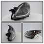 Spyder Projector Headlights Light DRL LED Halo for Nissan Altima 4Dr - Black