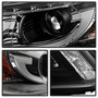 Spyder Projector Headlights Light Bar DRL for Honda Accord 4DR - Black