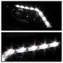 Spyder Projector Headlights Light Bar DRL for Honda Accord 4DR - Black