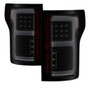 Spyder LED Tail Lights w/ Blind Spot for Ford F-150 - Black Smoke
