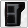 Spyder LED Tail Lights w/ Blind Spot for Ford F-150 - Black Smoke