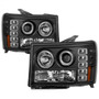 Spyder Projector LED Halo for GMC Sierra 1500/Sierra Denali - Black