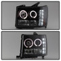 Spyder Projector LED Halo for GMC Sierra 1500/Sierra Denali - Black