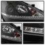 Spyder Projector Headlights DRL for Lexus IS 250/350 - Black