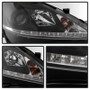 Spyder Projector Headlights DRL for Lexus IS 250/350 - Black