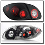 Spyder Euro Style Tail Lights for Toyota Corolla - Black