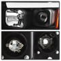 Spyder Light Bar Projector Headlights for Dodge Ram 1500 - Black