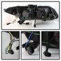 Spyder Projector Headlights Lightbar DRL for Honda Civic - Black