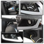Spyder Projector Headlights Lightbar DRL for Honda Civic - Black