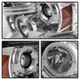 Spyder Projector Headlights LED Halo for Dodge Ram 1500 Halogen - Chrome