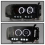 Spyder Projector Headlights CCFL Halo for Dodge Ram 1500 - Black Smoke