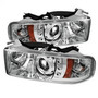 Spyder Projector Headlights LED Halo for Dodge Ram 1500 - Chrome