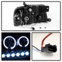 Spyder Projector Headlights V2 CCFL Halo for Ford F150 - Black Smoke