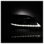 Spyder Projector Headlights DRL LED for Toyota Sienna - Black