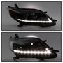 Spyder Projector Headlights DRL LED for Toyota Sienna - Black