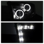 Spyder Projector Headlights LED Halo for Dodge Ram 1500 Halogen - Black Smoke