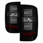 Spyder Light Bar LED Tail Lights for Chevy Silverado - Black Smoke