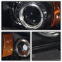 Spyder 1PC Projector Headlights LED Halo for Dodge Dakota/Durango - Black