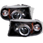 Spyder 1PC Projector Headlights LED Halo for Dodge Dakota/Durango - Black