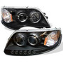 Spyder Projector LED Halo Amber Reflector for Ford F150 - Black