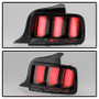 Spyder LED Tail Lights for Ford Mustang White Light Bar - Smoke