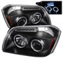 Spyder Projector Headlights LED Halo for Dodge Magnum - Black