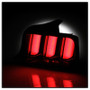Spyder LED Tail Lights for Ford Mustang White Light Bar - Black