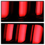 Spyder LED Tail Lights for Ford Mustang White Light Bar - Black