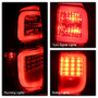 Spyder Light Bar LED Tail Lights for Toyota Tundra - Red Smoke