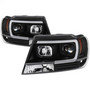 Spyder Projector Headlights Light Bar DRL LED for Jeep Grand Cherokee - Black