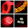 Spyder Light Bar LED Tail Lights for Honda Civic 4 Door - Black Smoke