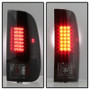 Spyder LED Tail Lights for Ford Super Duty - Black Smoke
