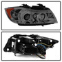 Spyder Proj LED Halo Amber Reflector for BMW E90 3-Series 4Dr - Smoke
