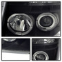 Spyder Projector Headlights LED Halo for Nissan Titan - Black Smoke