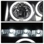 Spyder Projector Headlights LED Halo for Nissan Titan - Black Smoke
