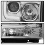 Spyder V2 Projector Headlights Light Bar DRL for Ford F250/350/450 SD - Black