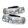 Spyder Projector Headlights LED Halo for Chevy Silverado 1500/2500 - Chrome