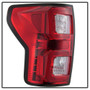 Spyder V2 Light Bar LED Tail Lights for Toyota Tundra - Red Clear